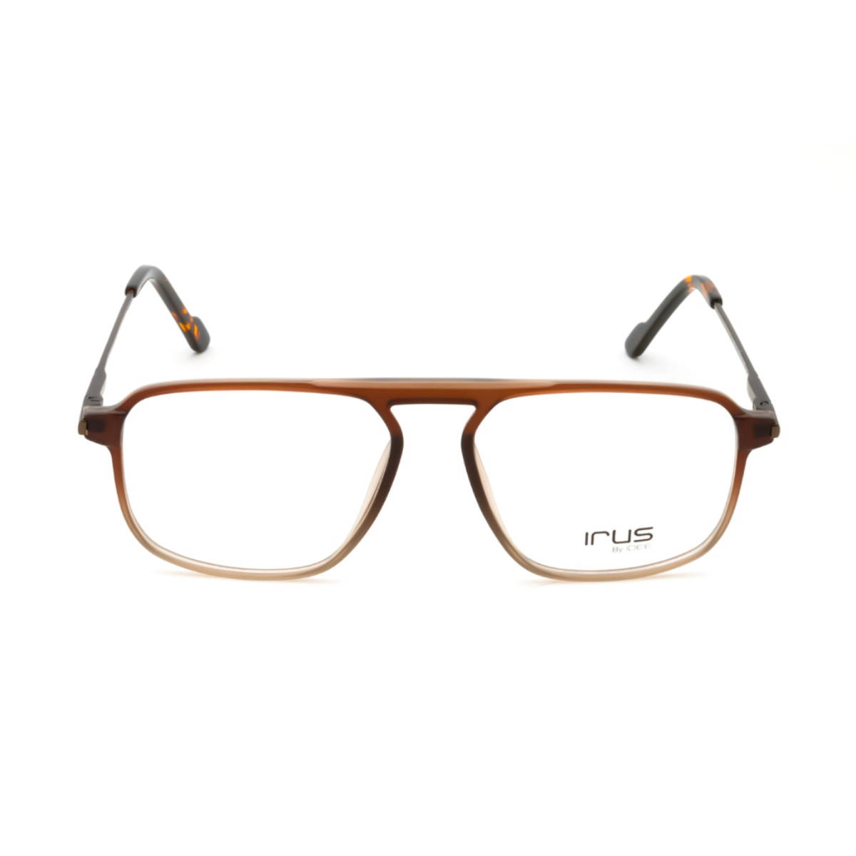 IRUS Men Full Rim Square Matt Multi-Color Polycarbonate Eyeglass Frame (52)