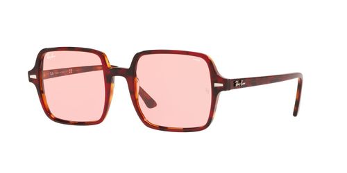 Buy Ray-Ban 0RB1973 Pink Square II Square Sunglasses (53 mm) Online