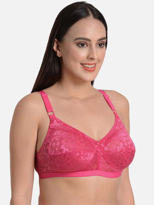 Buy Mod & Shy Non-Wired Non Padded Full Coverage Bra - Pink (36C) Online