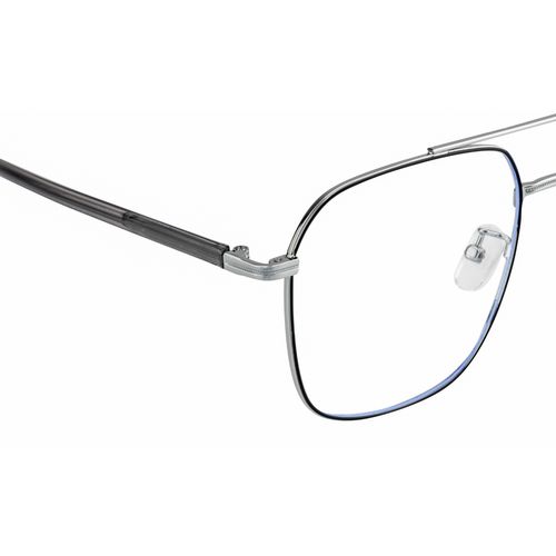 Buy TED SMITH Full Rim Black-Silver Pilot Eyeglasses Frames for