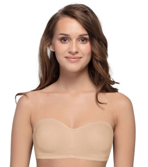 Enamor A019 Stretchable Cotton Strapless Bra for Women - Non Padded Non  Wired & High Coverage - Price History