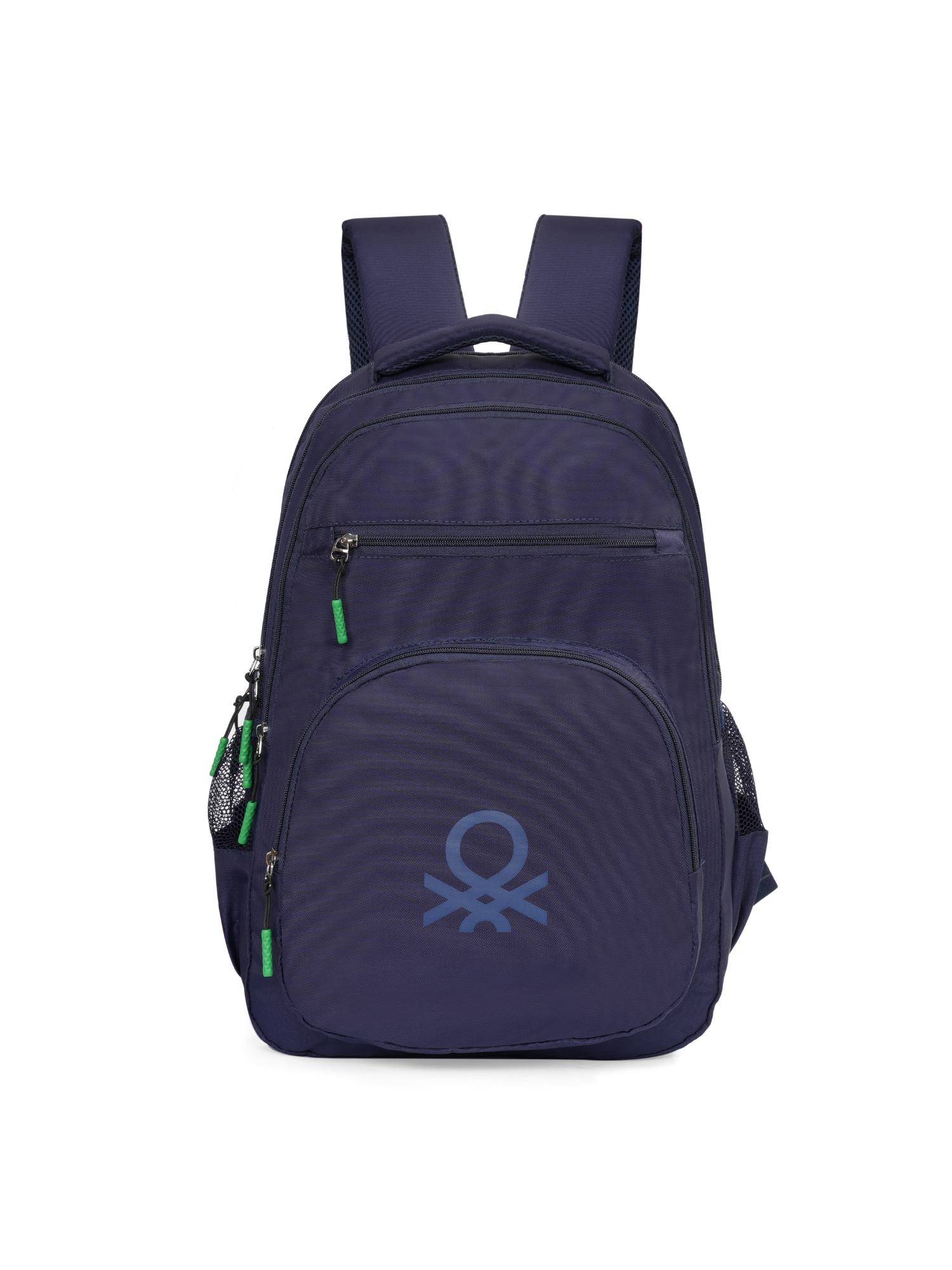 United Colors of Benetton Unisex Laptop Backpack Hype - Navy Blue