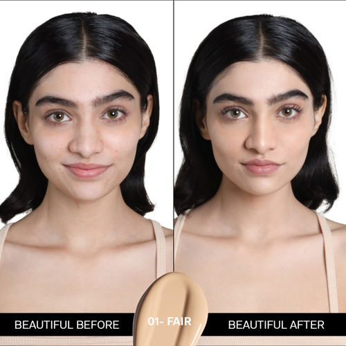 Flicka Flawless Femme Hd Liquid Foundation Dewy Finish Long Lasting Medium  High Coverage Fair