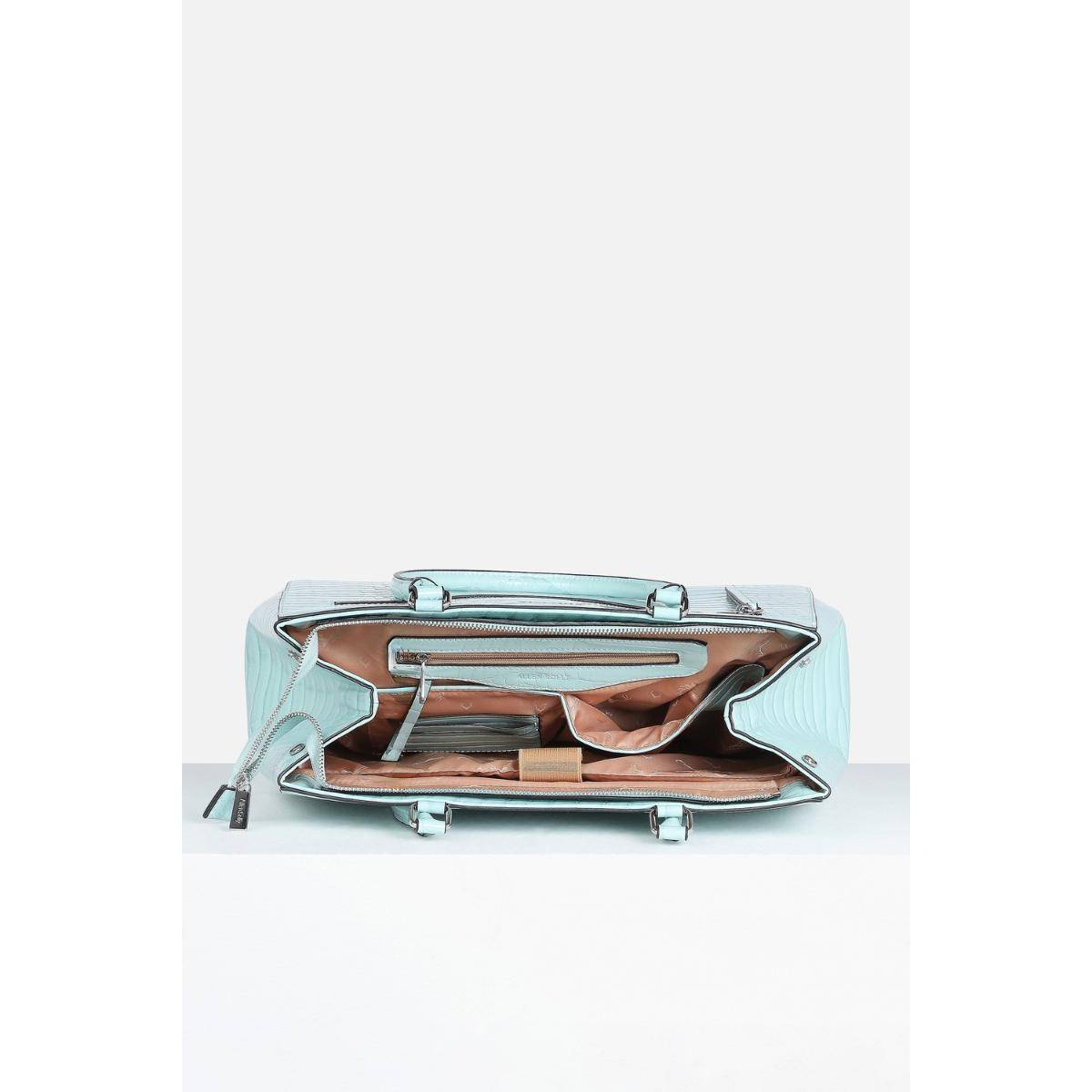Buy Allen Solly Women Light Blue Formal Handbag Online