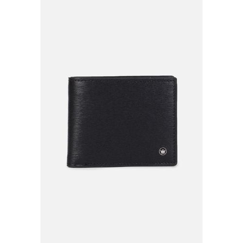 Buy Louis Philippe Men Black Textured Genuine Leather Wallet Online