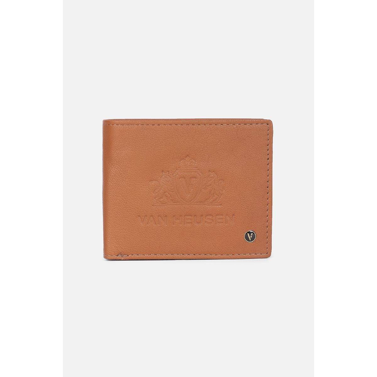 Van Heusen Men Brown Genuine Leather Wallet