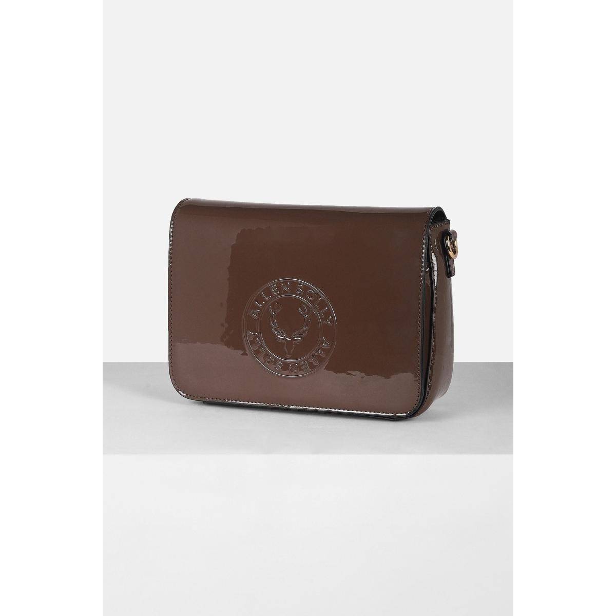 Buy Allen Solly Women Brown Casual Sling Bag With Detachable Strap Online