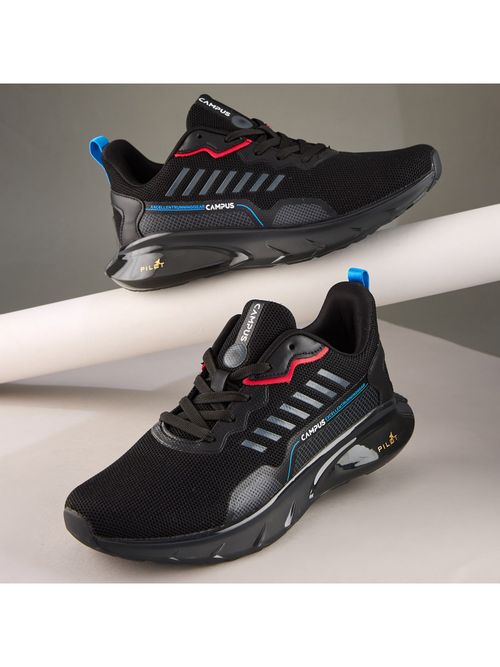 Buy Campus Deccan Black Running Shoes Online