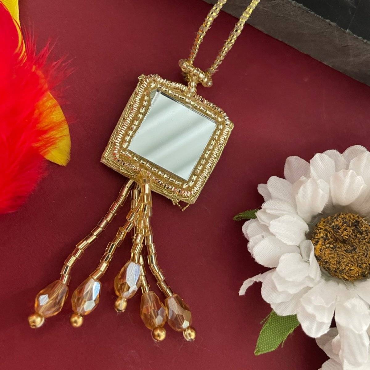 Digital Dress Room Tassel Mirror Thread Latkan Lumba Rakhi