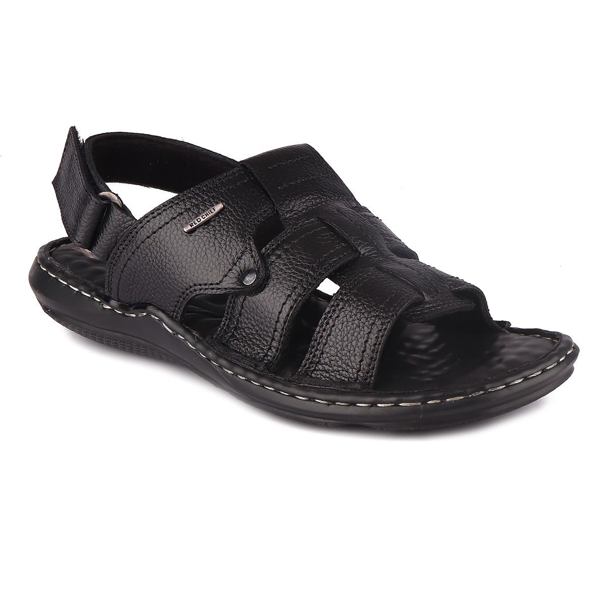 Bruno Magli Men's Empoli Three-strap Leather Slide Sandals In Dark Brown  Leather | ModeSens