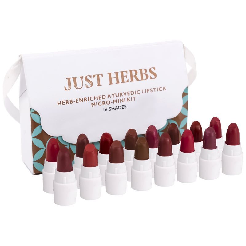 Just Herbs Ayurvedic Matte Lipstick Micro-Mini Trial Kit