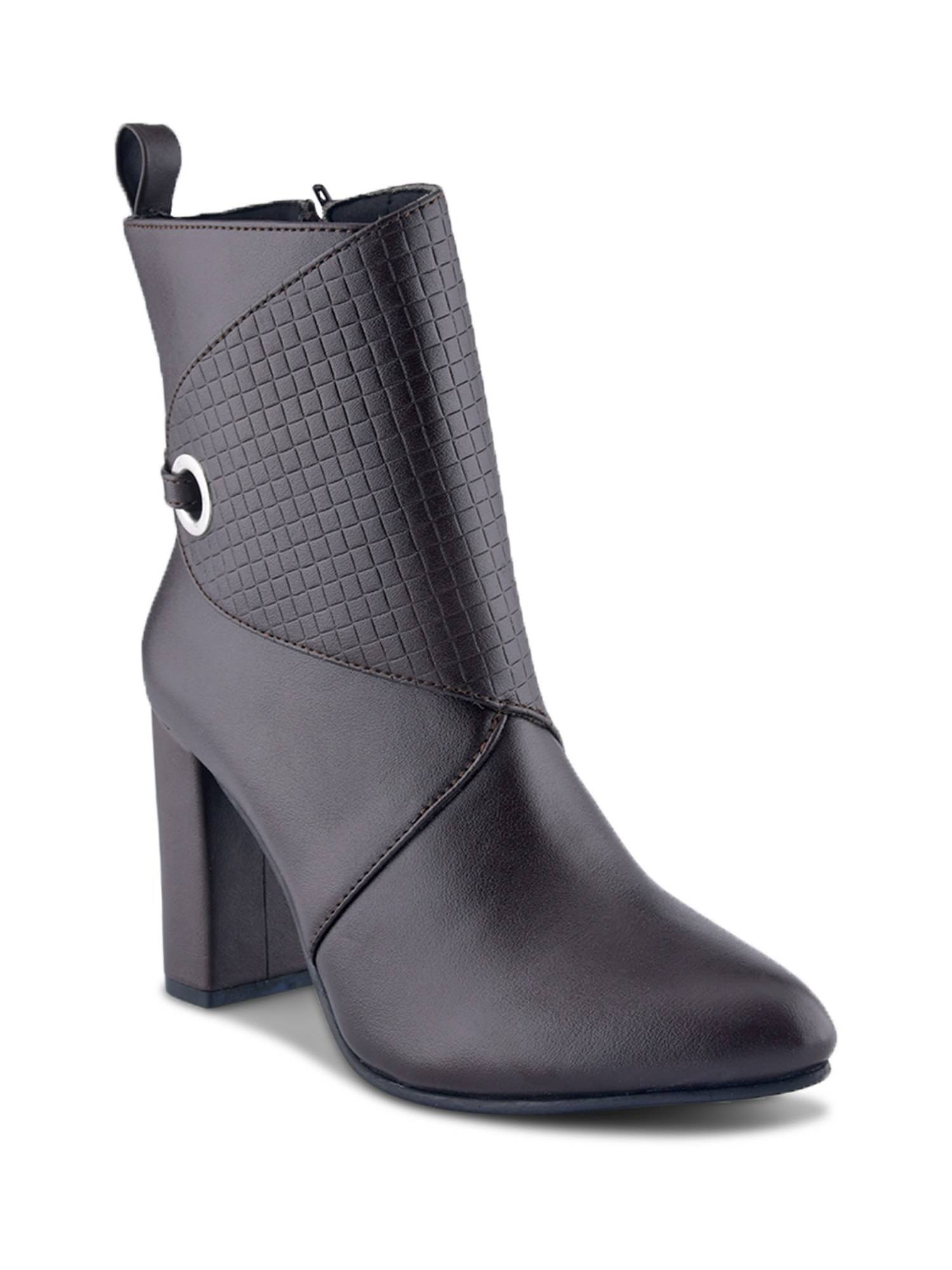 shu♡shu Buy SHUZ TOUCH Women Brown Croc Panel Casual Boots Online