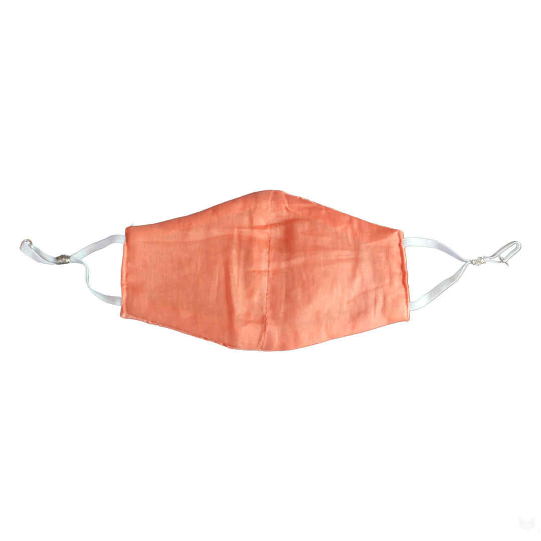 Bellofox Peach Chikan And Red Chikan Face Mask (Set Of 4): Buy Bellofox ...