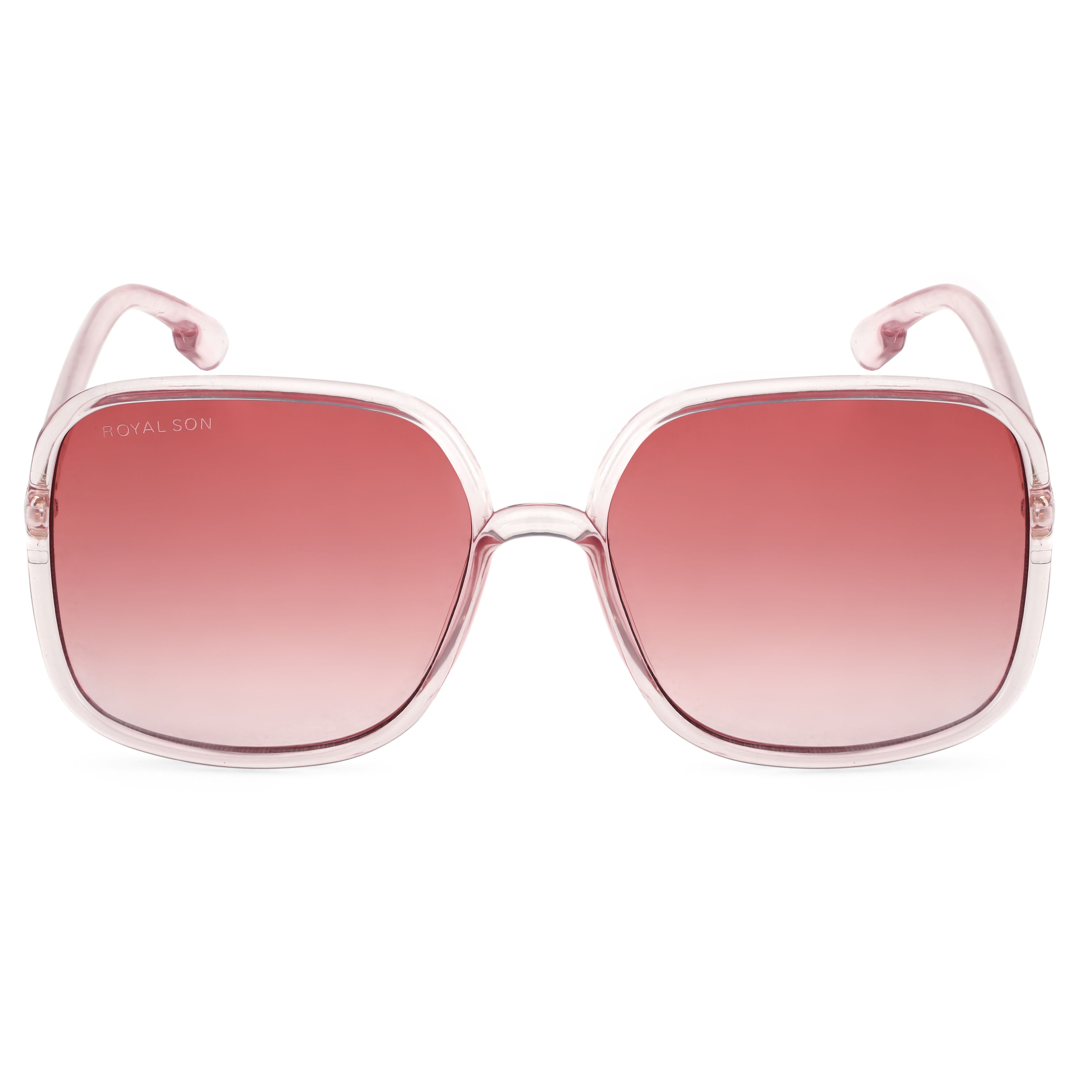 Royal Son Pink Uv Protected Over-Sized Sunglasses