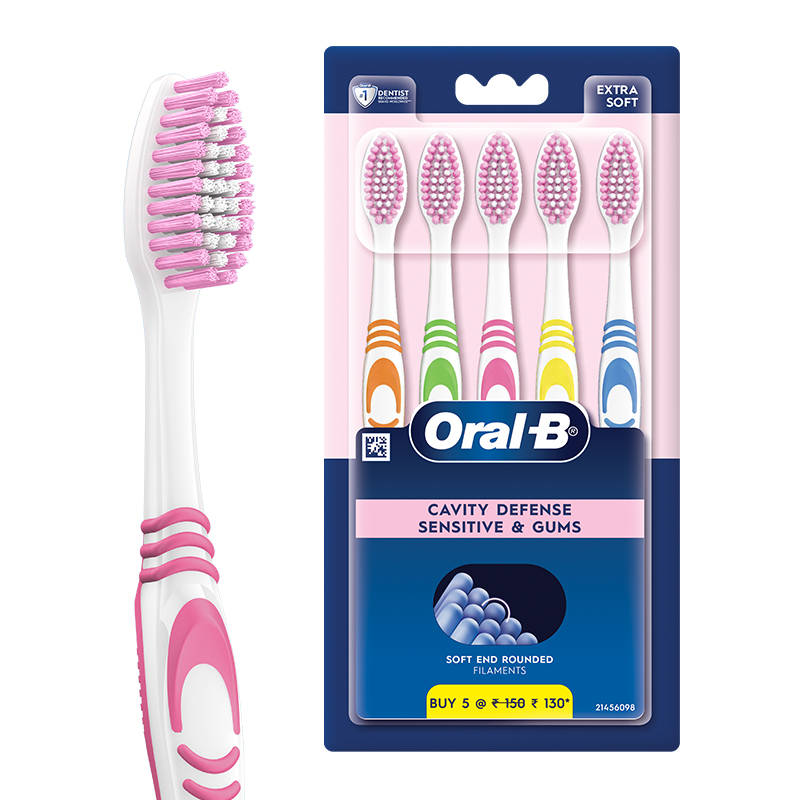 Oral-B Sensitive & Gums Toothbrush - Extra Soft (Pack of 5)