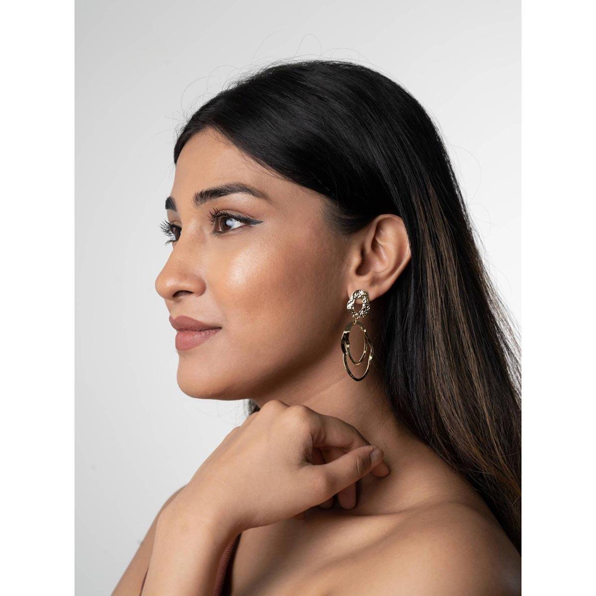 White Lies Irregular Elegant Earrings