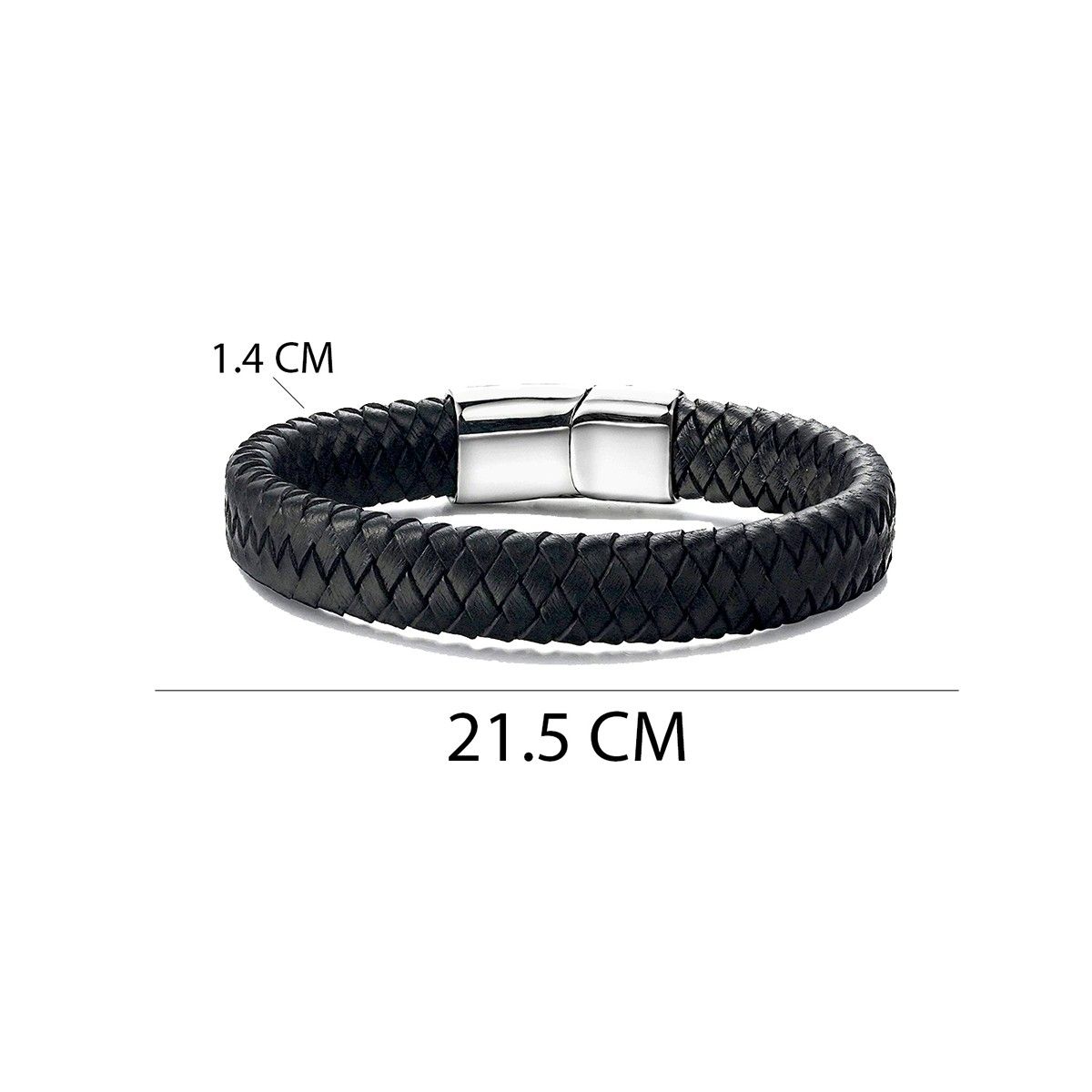 Black Brown Leather Bracelet for Men Women Punk Wide Leather Cuff Bracelet  Cool Braided Wristbands Adjustable Gothic Wristband Bangle Jewelry   Walmart Canada