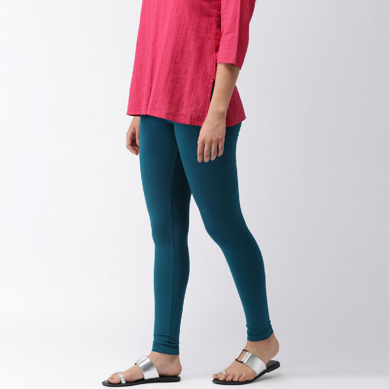 Buy INDIAN FLOWER Women Lycra Churidar legging Turquoise color Online at  Low Prices in India - Paytmmall.com