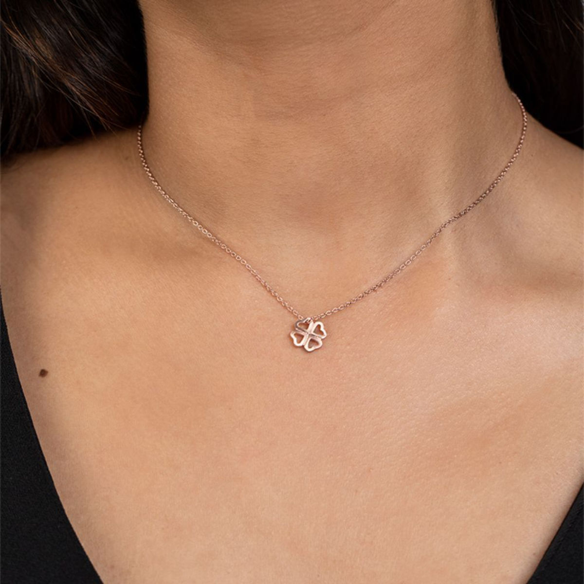 Shaya by CaratLane The Wing Woman Clover Charm Necklace