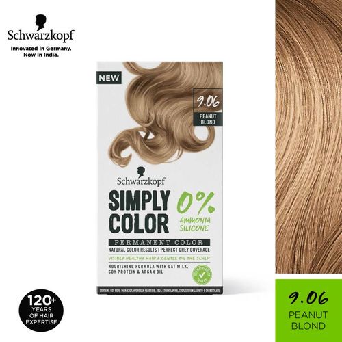 Schwarzkopf Simply Color Permanent Hair Colour  Peanut Blonde: Buy  Schwarzkopf Simply Color Permanent Hair Colour  Peanut Blonde Online  at Best Price in India | Nykaa