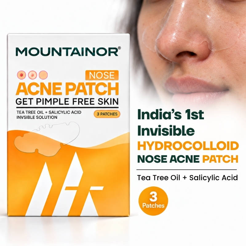 Mountainor Nose Acne Pimple Patch Big Strips, Salicylic Acid Spot Corrector, Black heads Remover