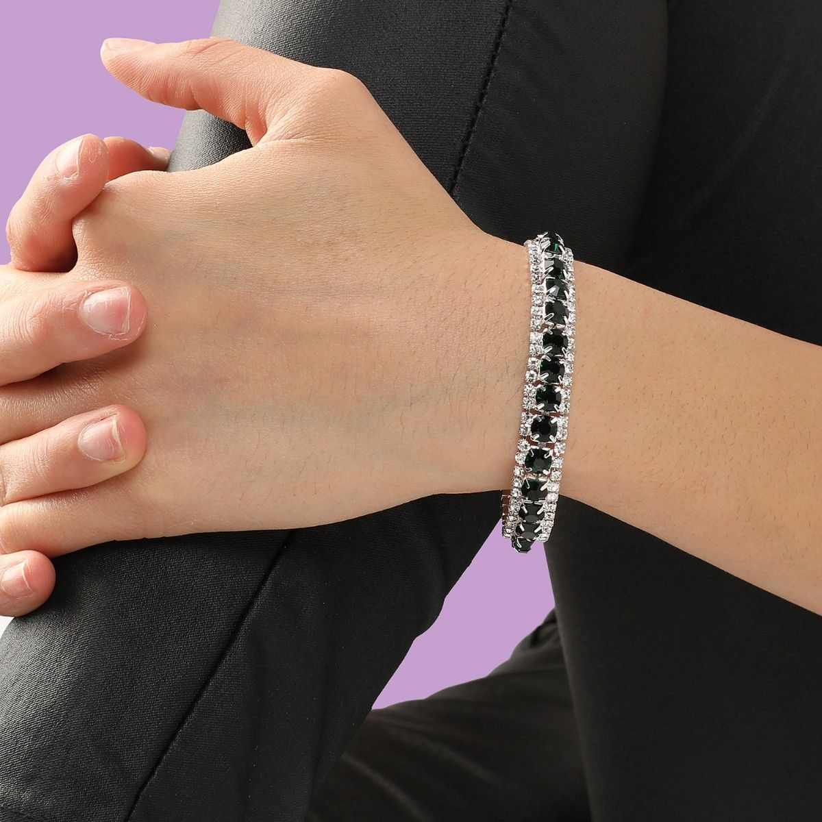 Buy Kukshya Black Sterling Silver Bracelet For Women Set Of 1 Online at  Best Prices in India  JioMart