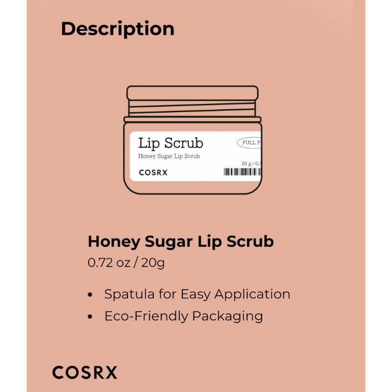 COSRX Fulll Fit Honey Sugar Lip Scrub Buy COSRX Fulll Fit Honey Sugar Lip Scrub Online at Best