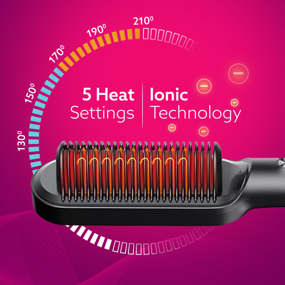 Hair straightener brush nykaa hotsell