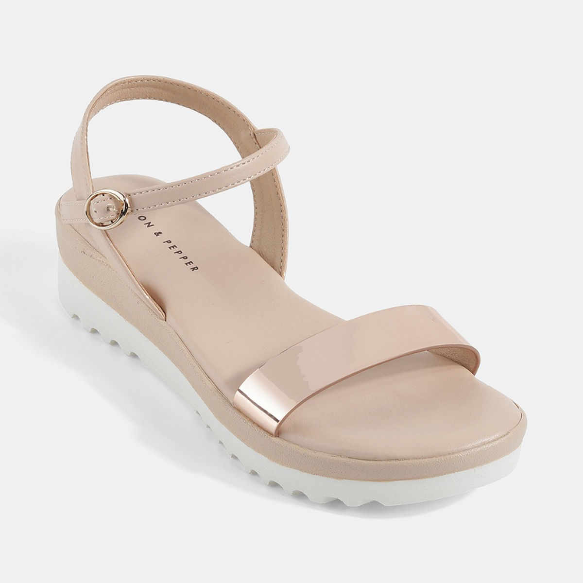 Lemon & Pepper Rose Gold Casual Sandals: Buy Lemon Pepper Rose Gold Casual Sandals Online at Best Price in India | Nykaa