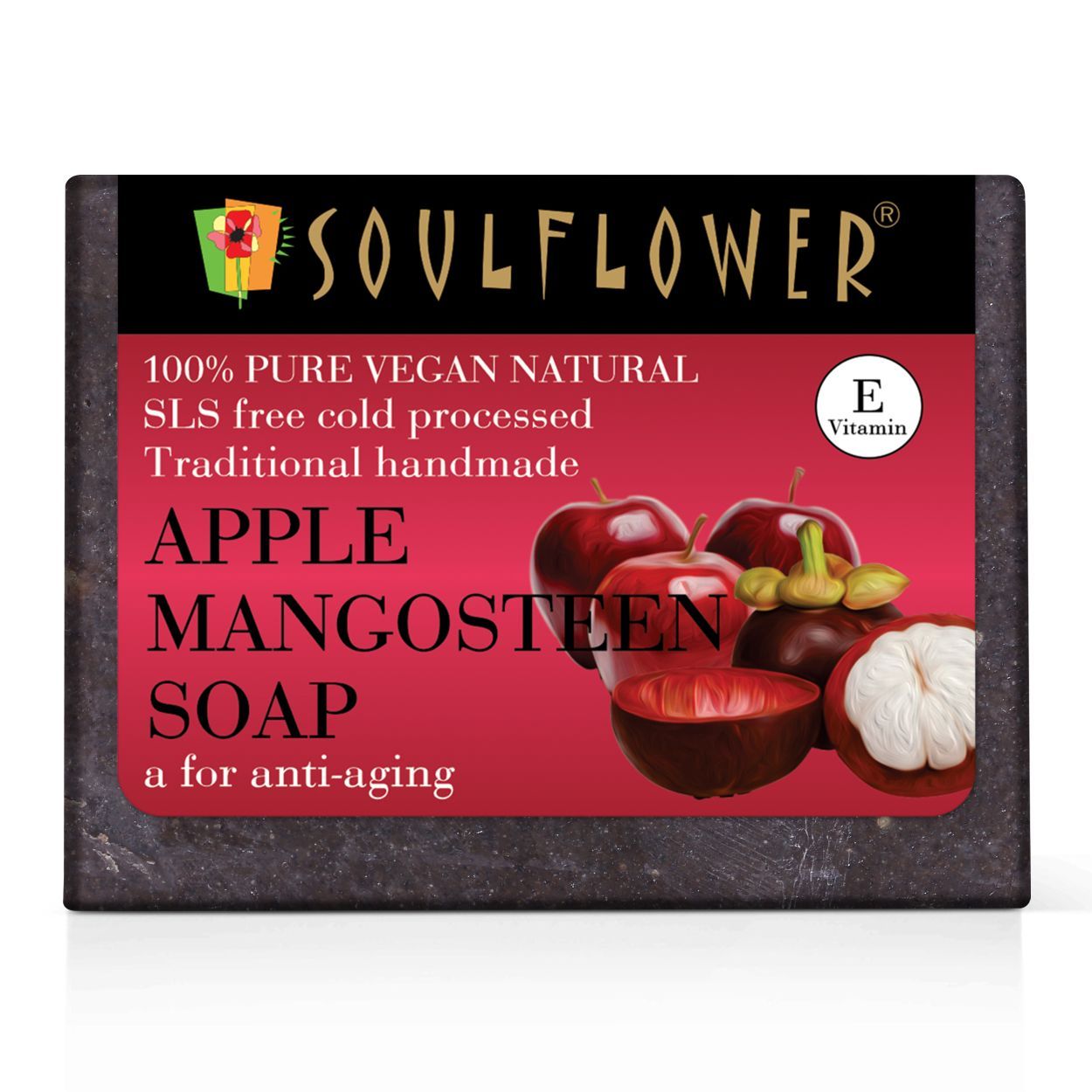 Soulflower Apple Mangosteen A For Anti-Aging Soap