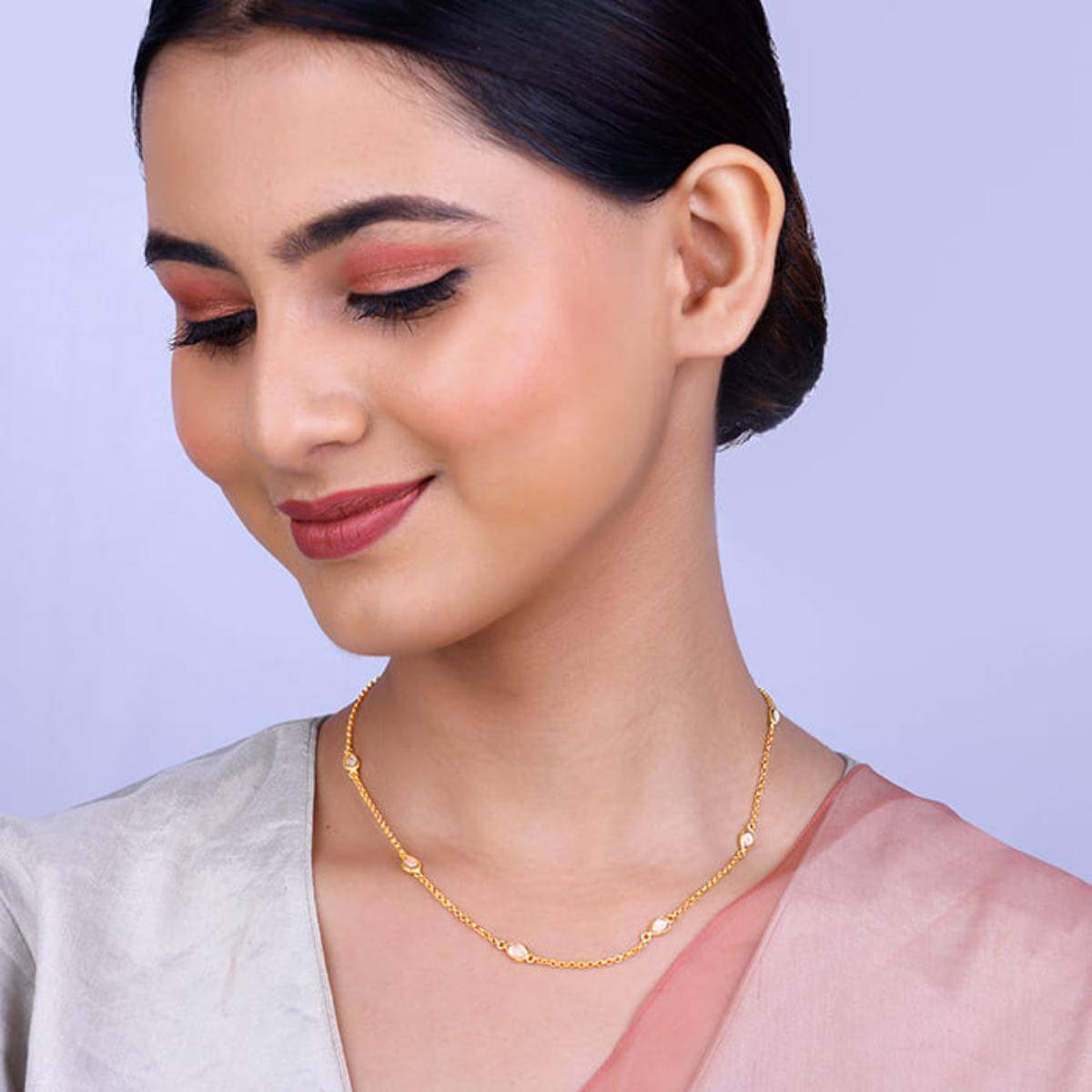 GIVA 925 Silver Param Sundari Necklace for Women