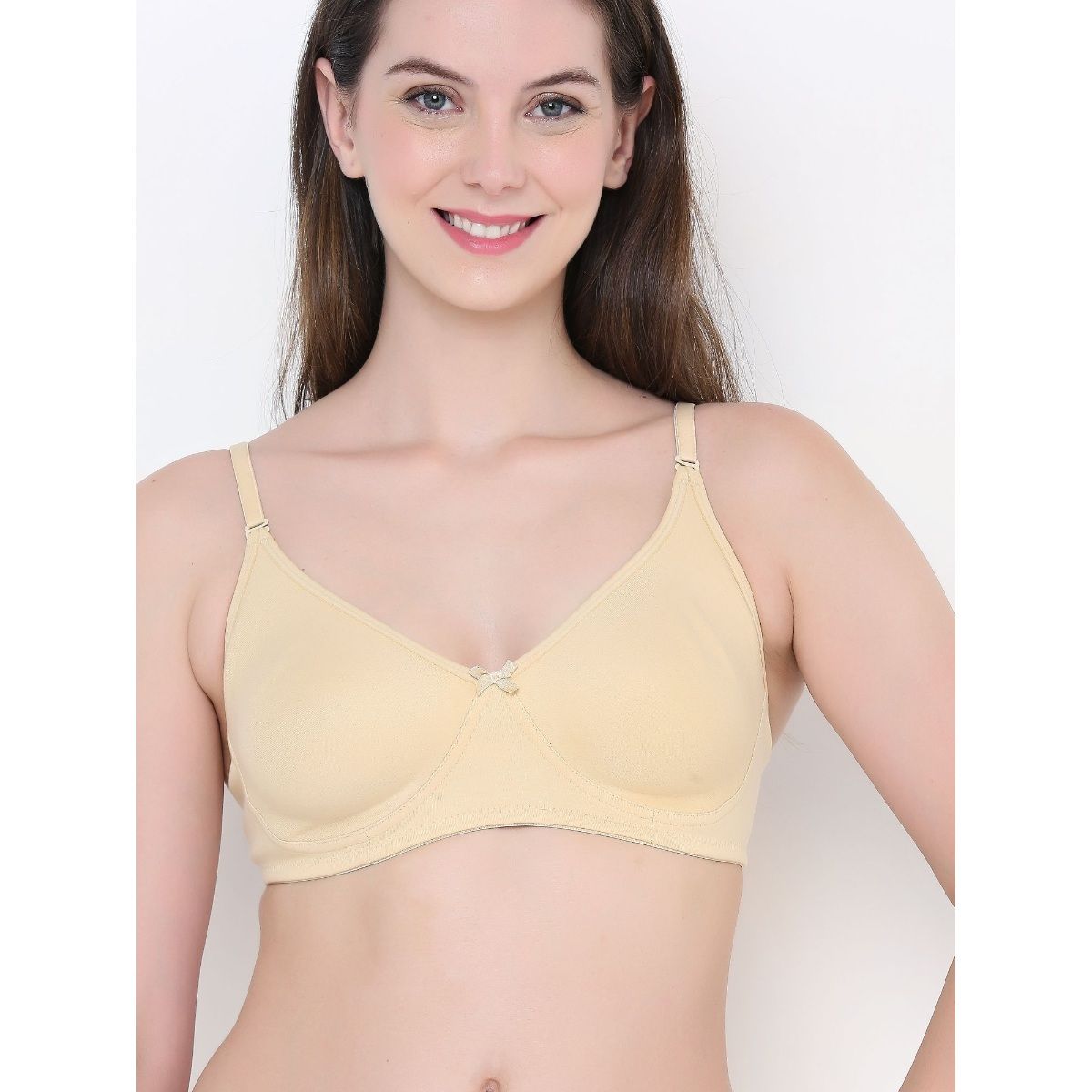 Berry S Intimatess Everyday Comfort Double Layered Non Wired Beige Bra