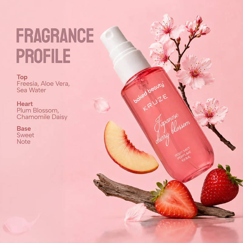 Baked Beauty Kruze Japanese Cherry Blossom Body Mist - view 3