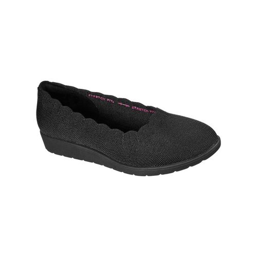 SKECHERS Cleo Flex Wedge Spellbound Black Modern Comfort Slip-On (UK 2)