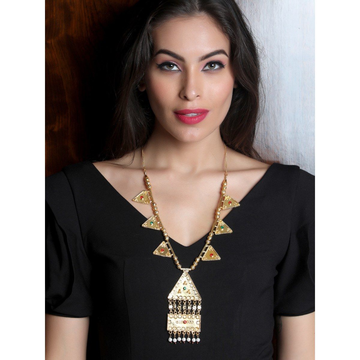 Crystal Heaven Rudraksha Original 3 Mukhi Pendant Necklace for Women Men |  Certified Rudraksha with Velvet Pouch (Gold) : Amazon.in: Jewellery