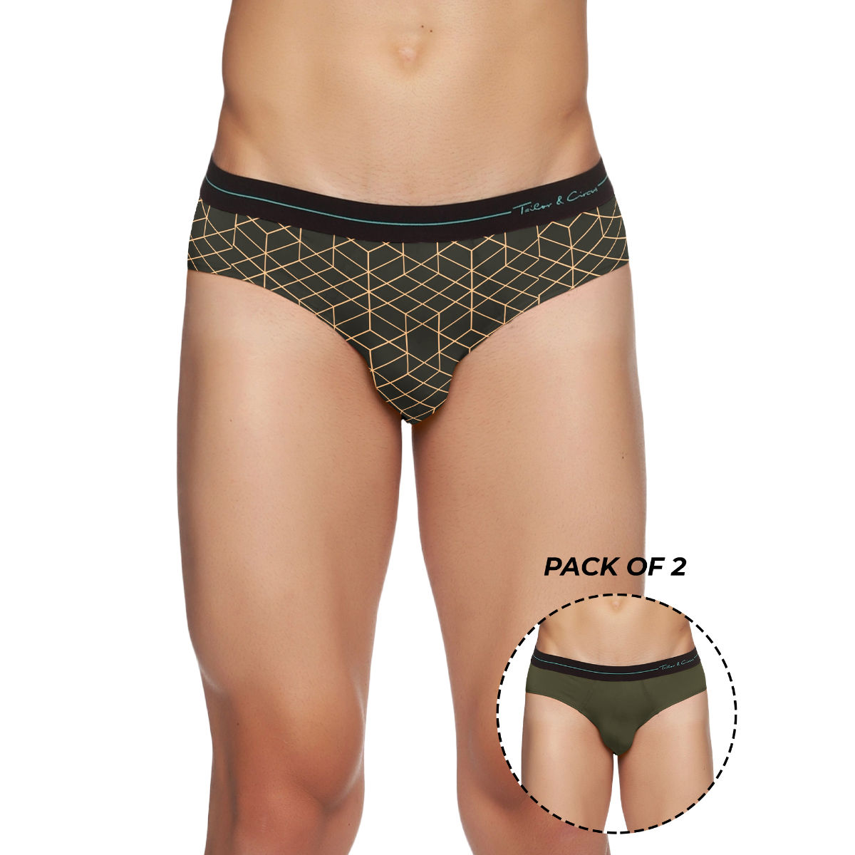 Buy Tailor and Circus Pure Soft Anti-bacterial Beechwood Briefs Multi-Color  (Pack of 2) Online