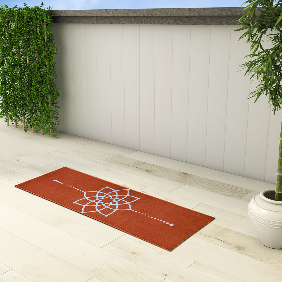 Spaces Polyester Yoga Mat Co2 Pure Finish Anti Bacterial Anti Skid
