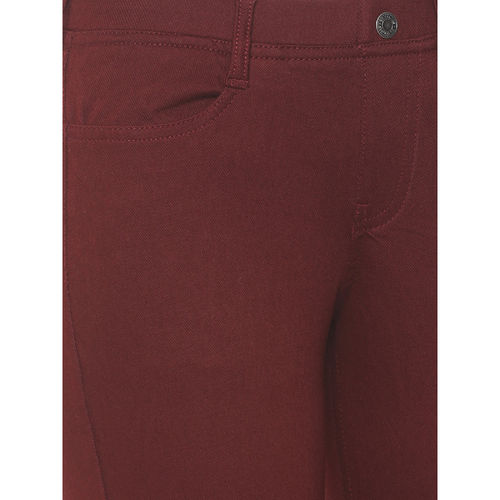 Buy Go Colors Marron Jeggings 360 Degree Super Stretch Premium (M) Online