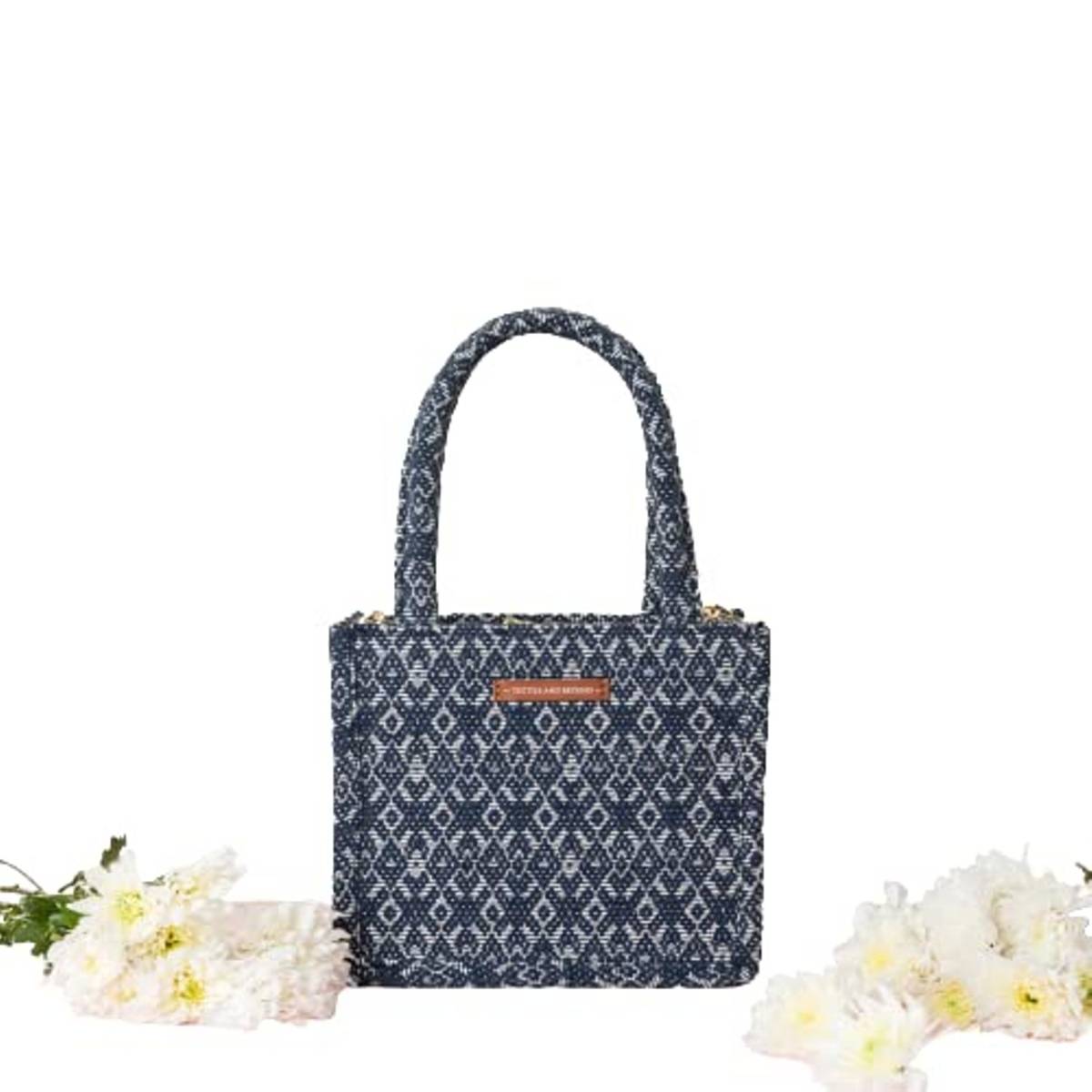 TEXTILE AND BEYOND Women's Navy Blue Handbag