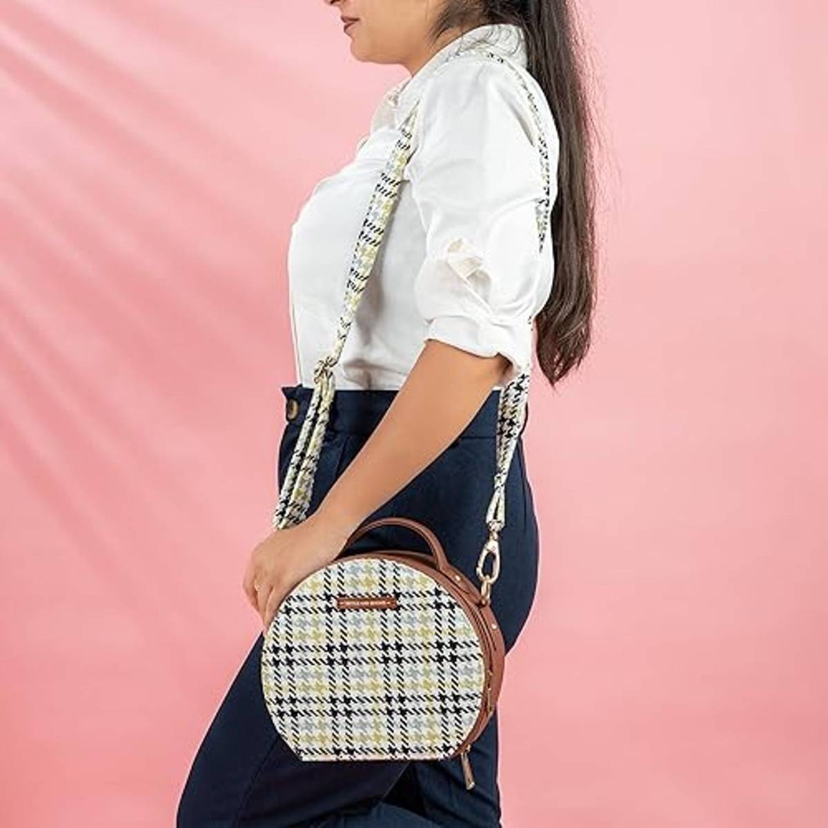 TEXTILE AND BEYOND Women's Multi-Color Sling Bag