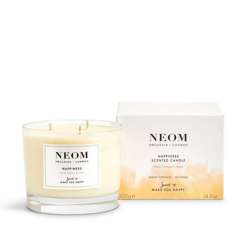 Neom Organics Scented 3 Wick Candle - Happiness