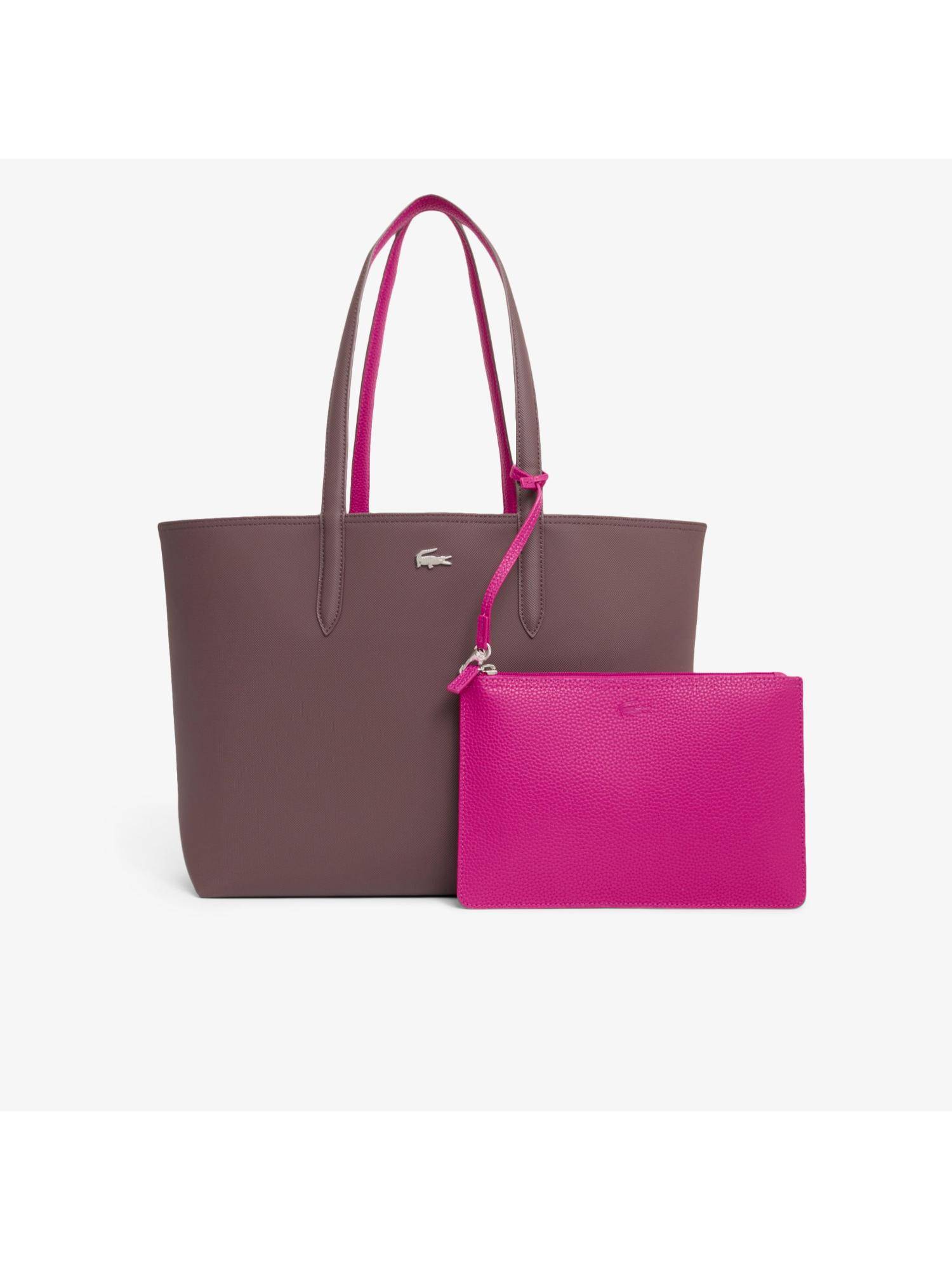 Lacoste Anna Reversible Tote Bag with Pouch - Multi-Color