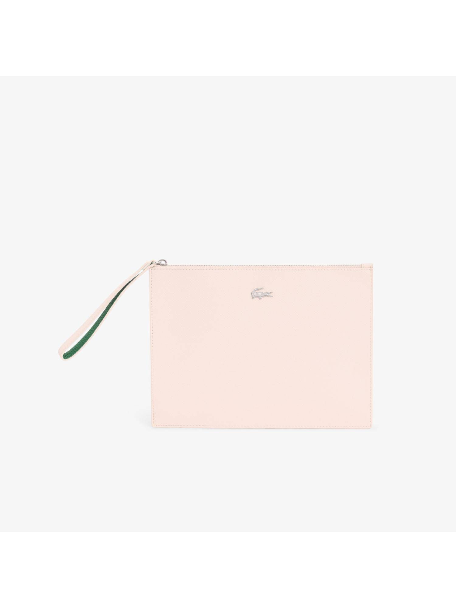Lacoste Anna Coated Pique Canvas Pouch - Pink