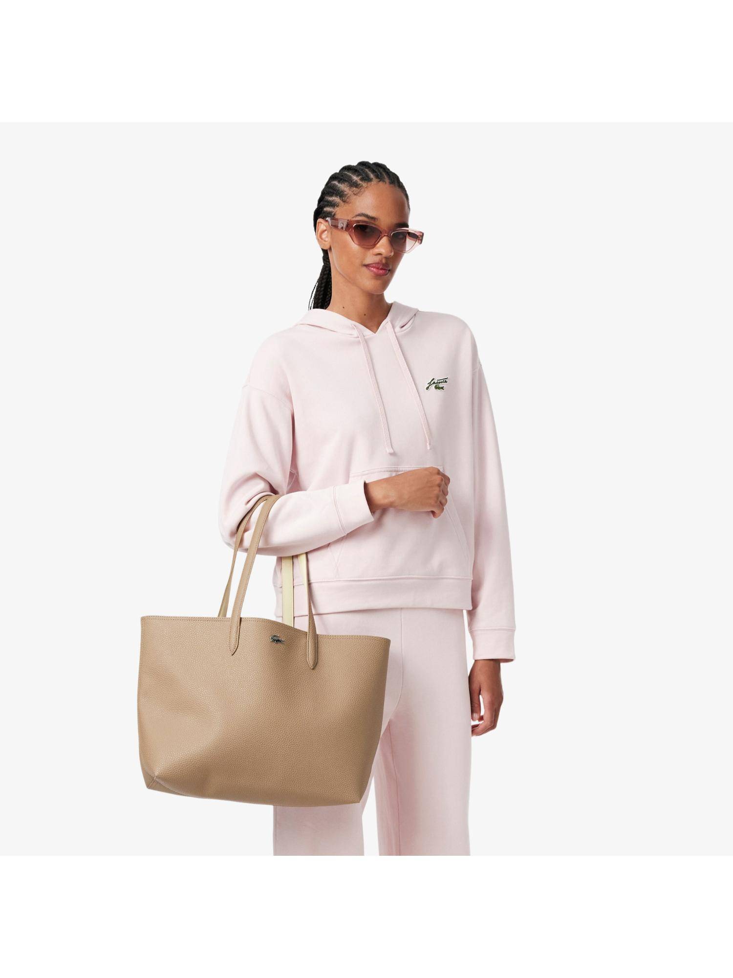 Lacoste Anna Zipped Tote Bag - Brown