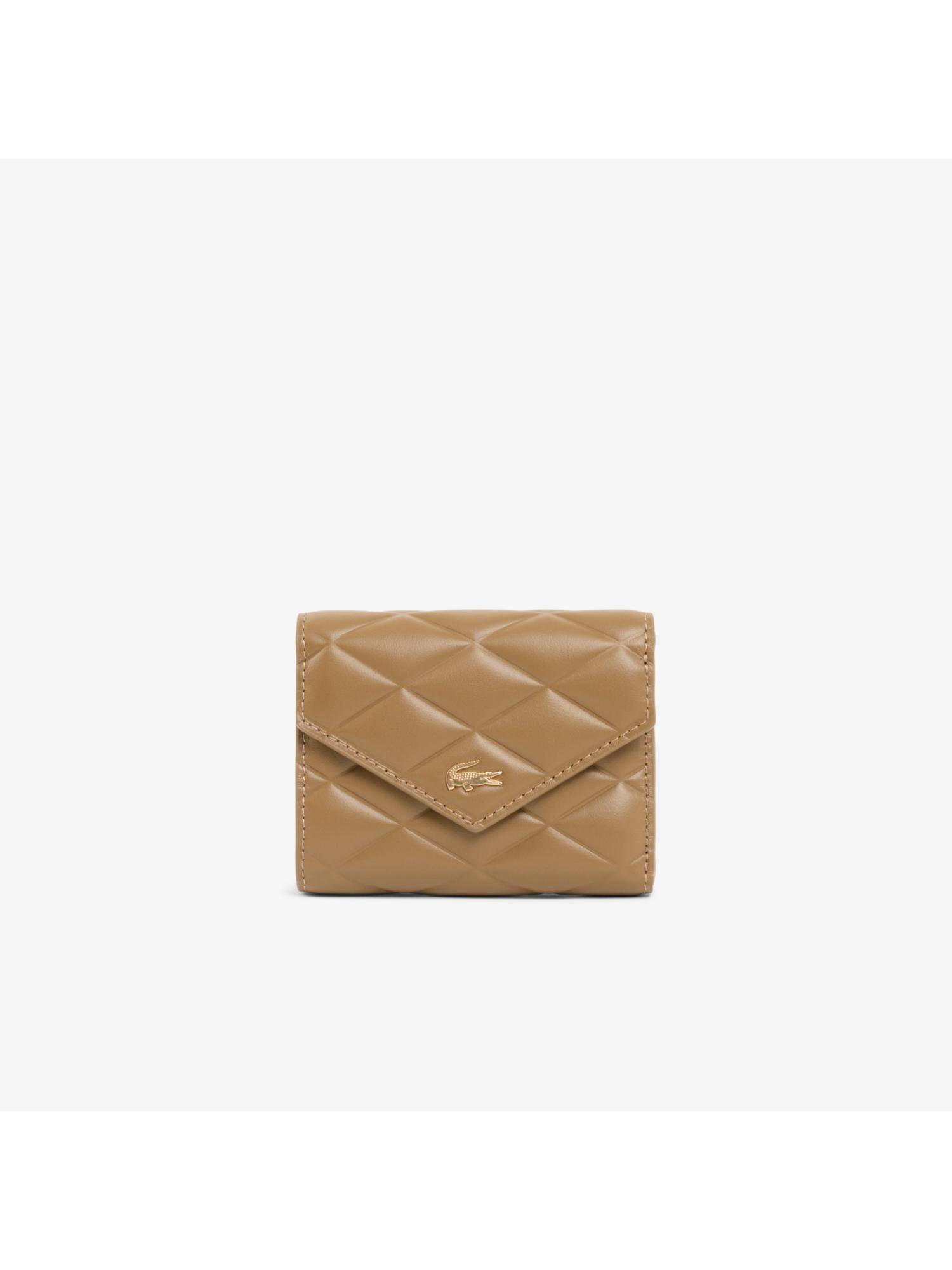 Lacoste Leather Billfold Wallet - Beige