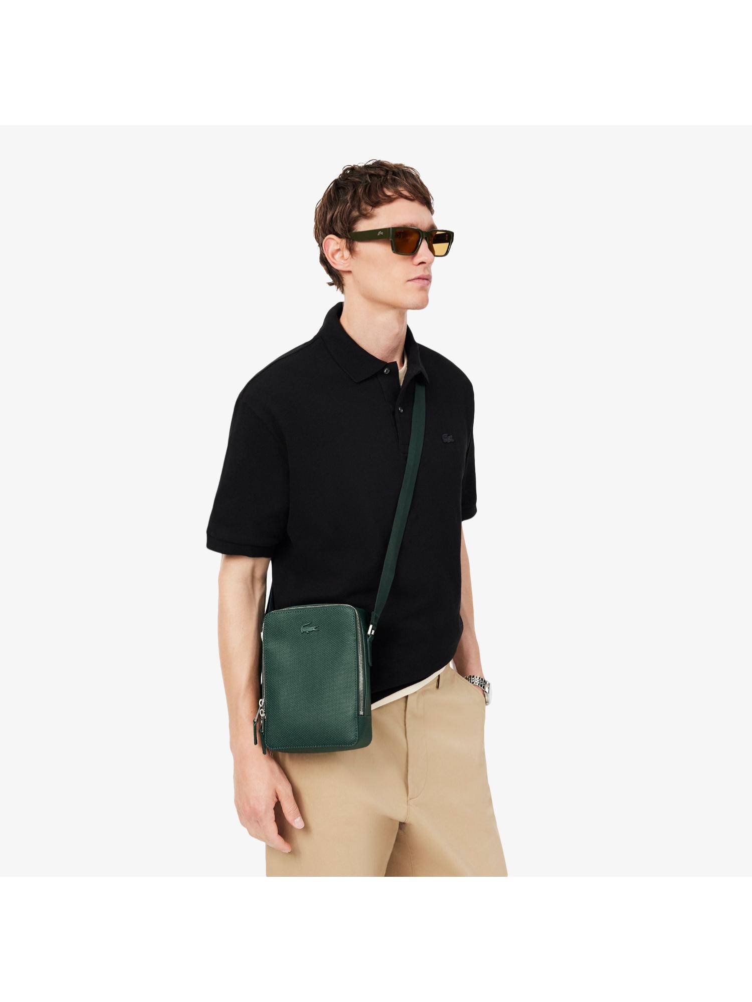 Lacoste Chantaco Pique Leather Sling Bag