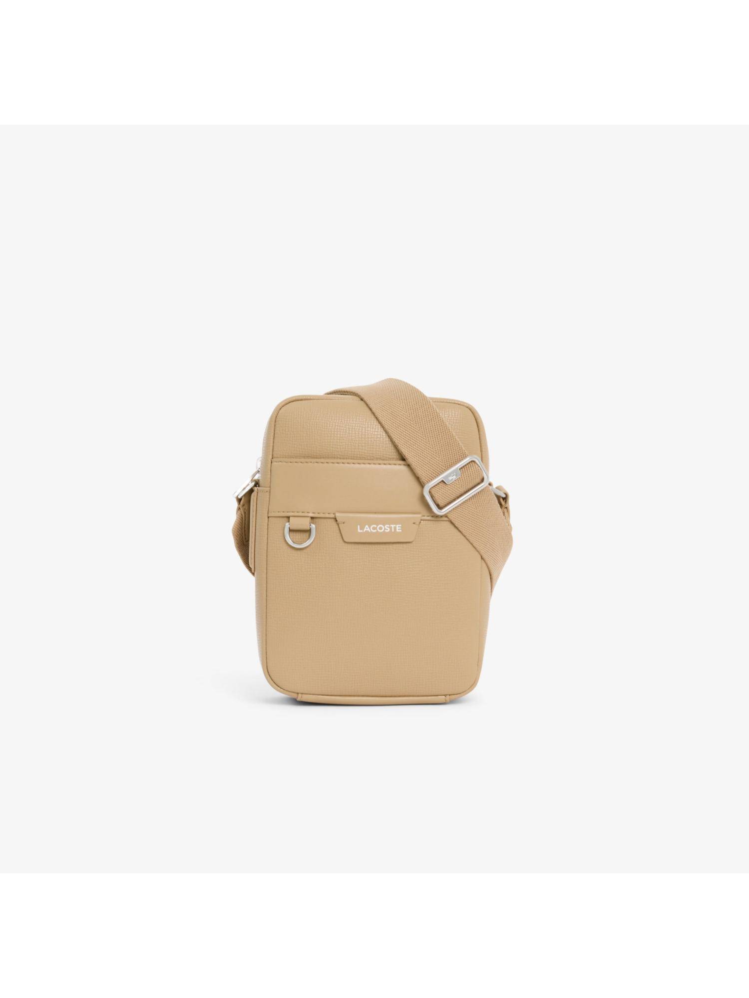 Buy Lacoste Ossian Leather Sling Bag - Beige Online