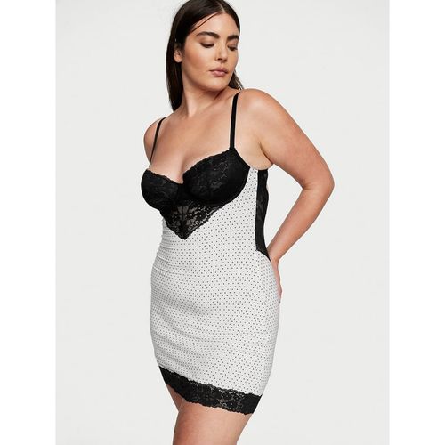 Victoria's Secret White Modal And Lace Mini Slip Dress (S) - Main Image