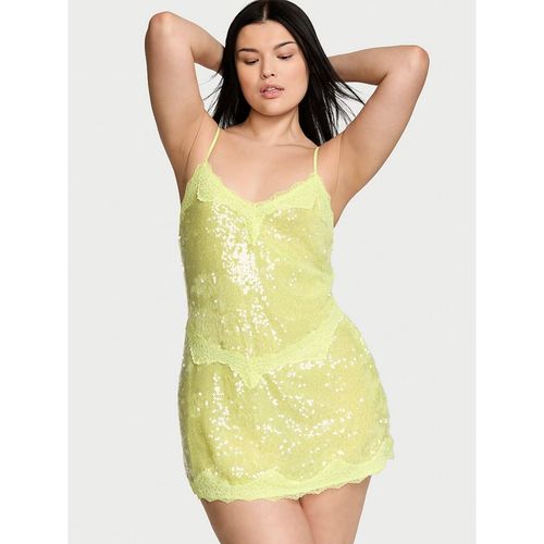 victoria secret green sequin dress Green Sequin Velvet Mini Dress main image 0