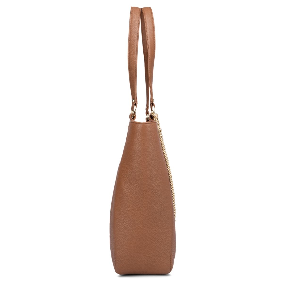 Buy Da Milano Genuine Leather Brown Tote Bag Online